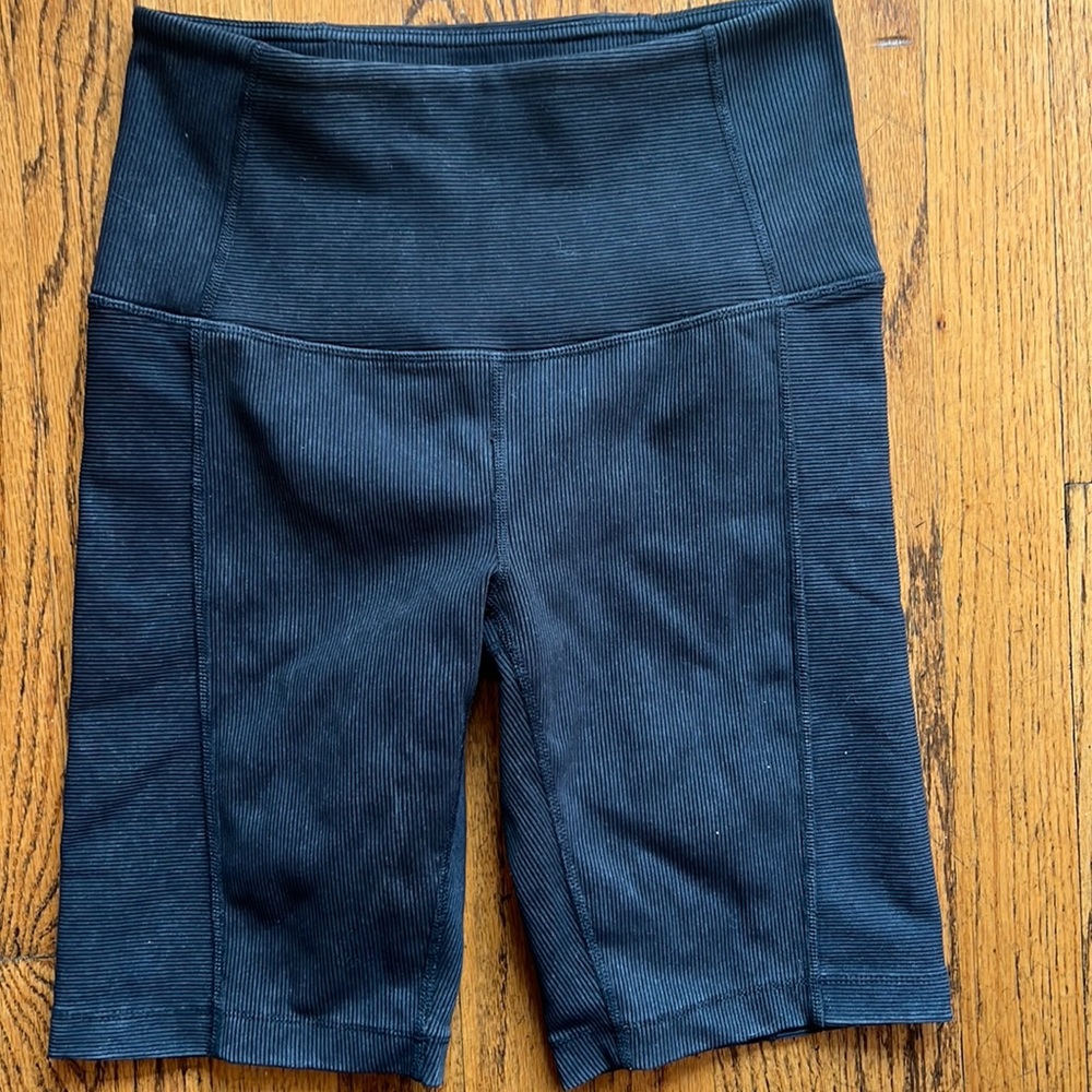 Zella ribbed biker shorts